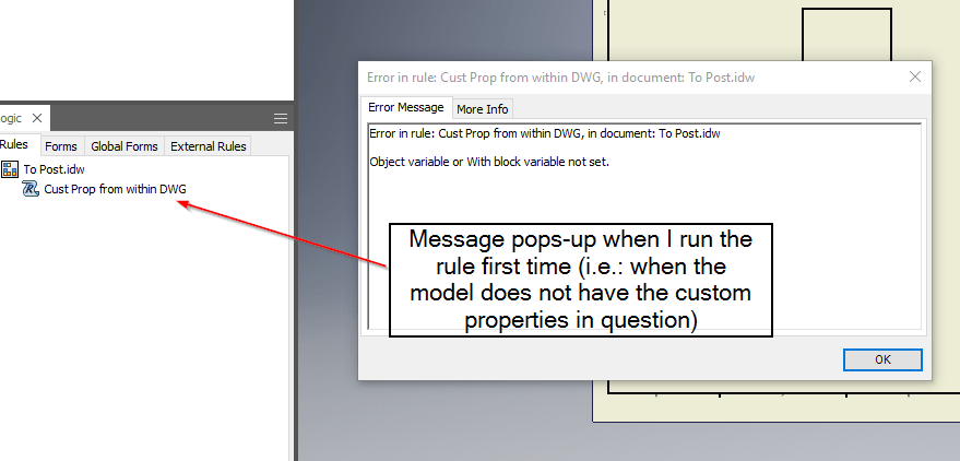 Solved: Error message: Object variable or With block variable not 