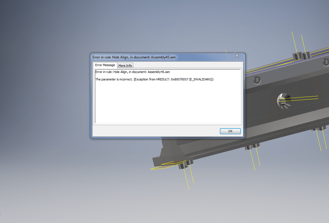 Solved I need help Hole alignment checker for misaligned holes