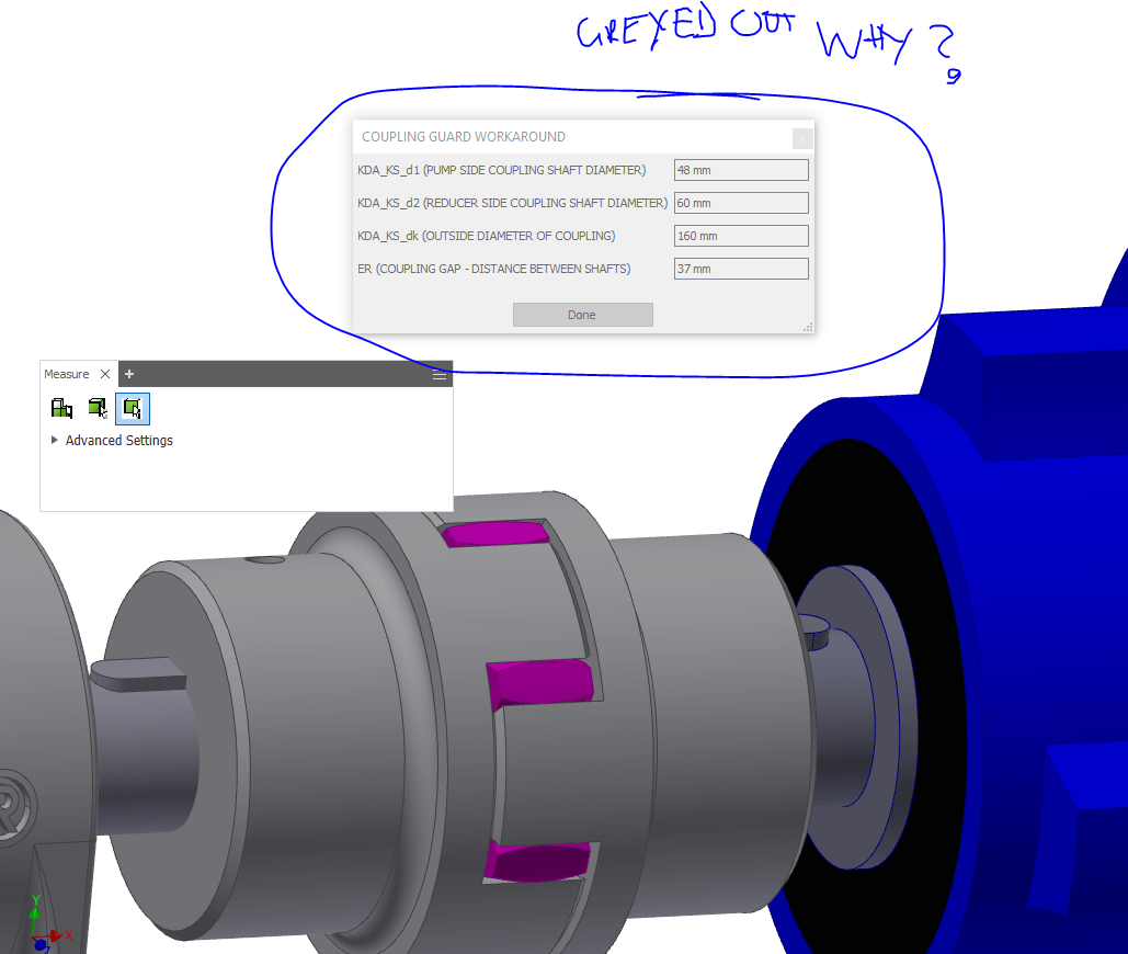 Solved Cant use Forms while using Measure Tool in Inventor 2018