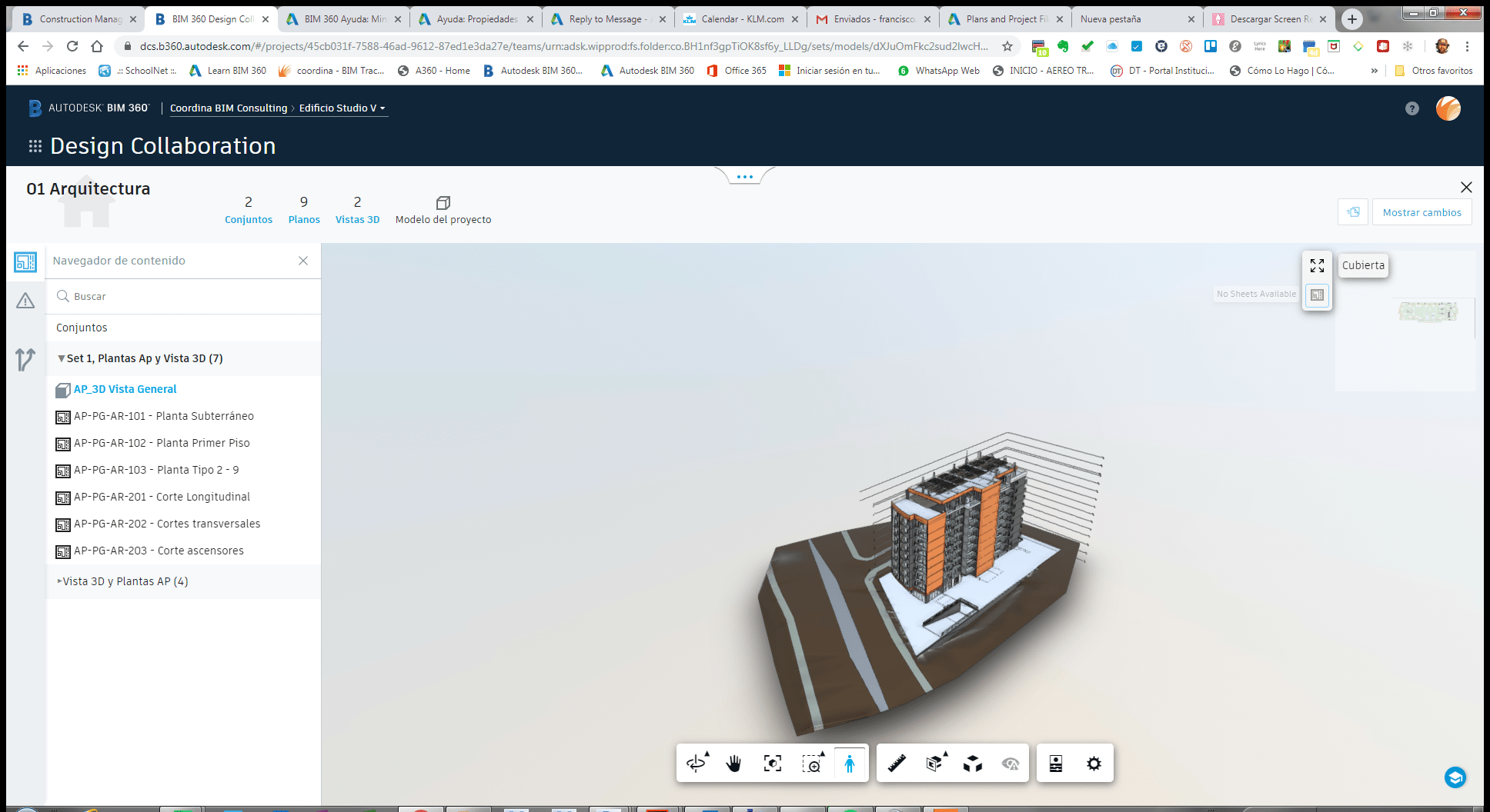 Design Collaboration sheets and 3D navigate side to side Autodesk