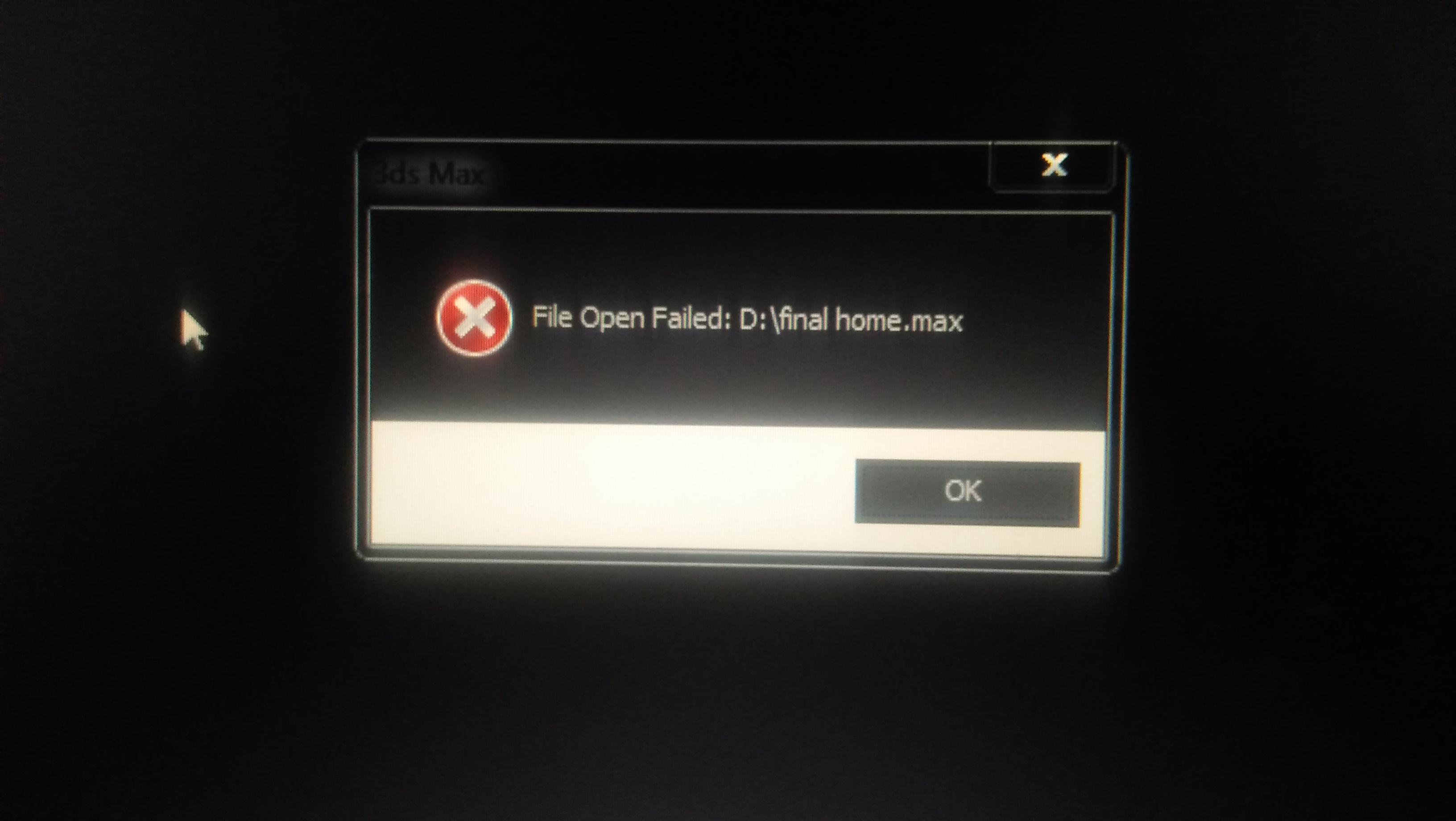 urgent file open failed .max Autodesk Community