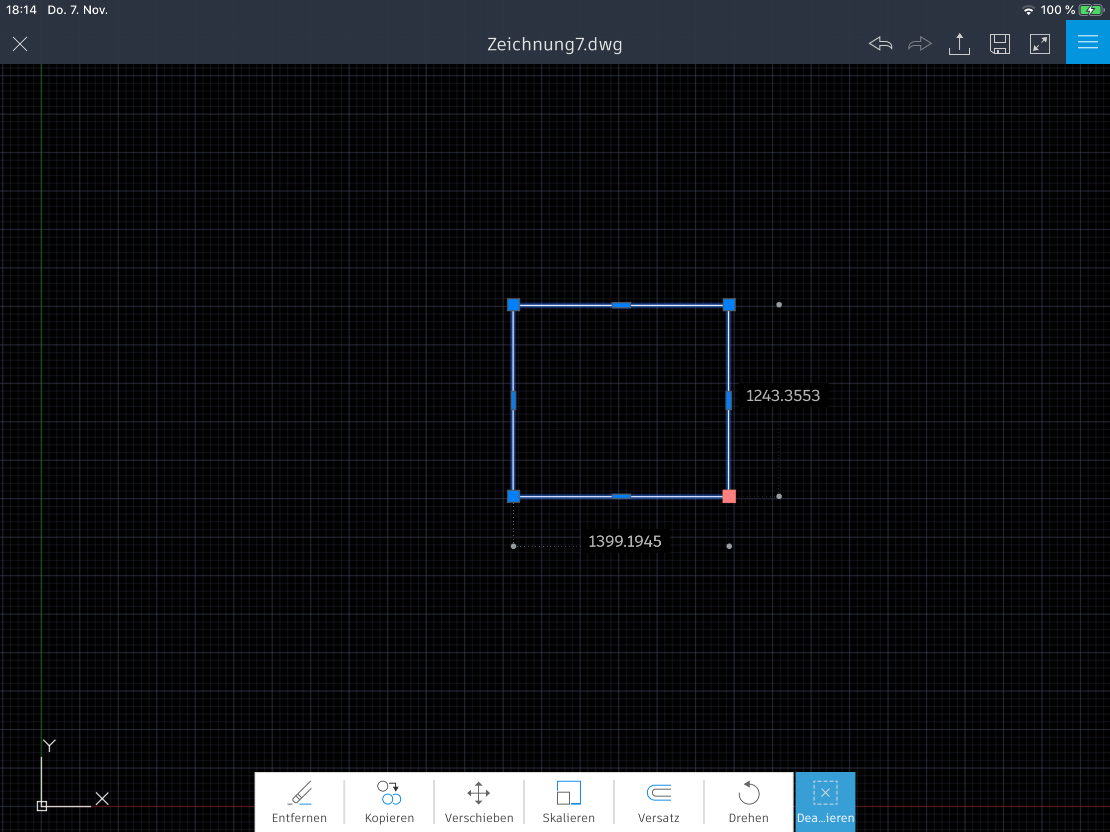 AutoCAD auf Ipad Wie Seitenlänge definieren? Autodesk Community