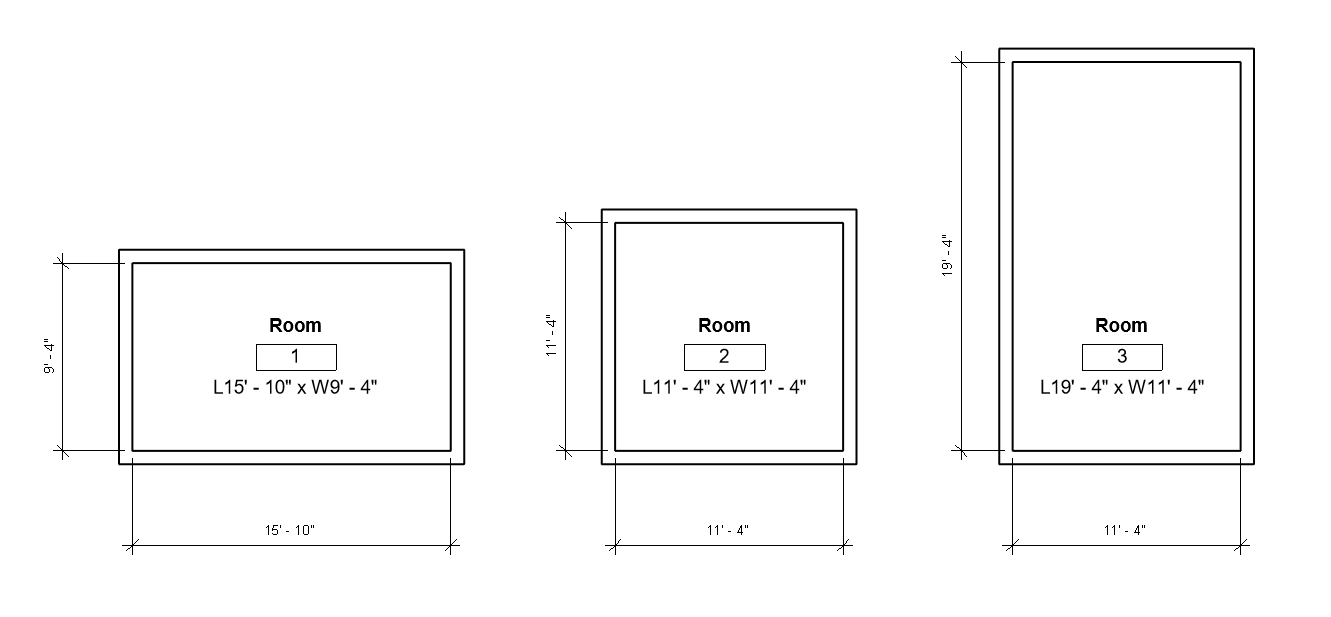 Solved Room Tag Width x Depth Parameters generating