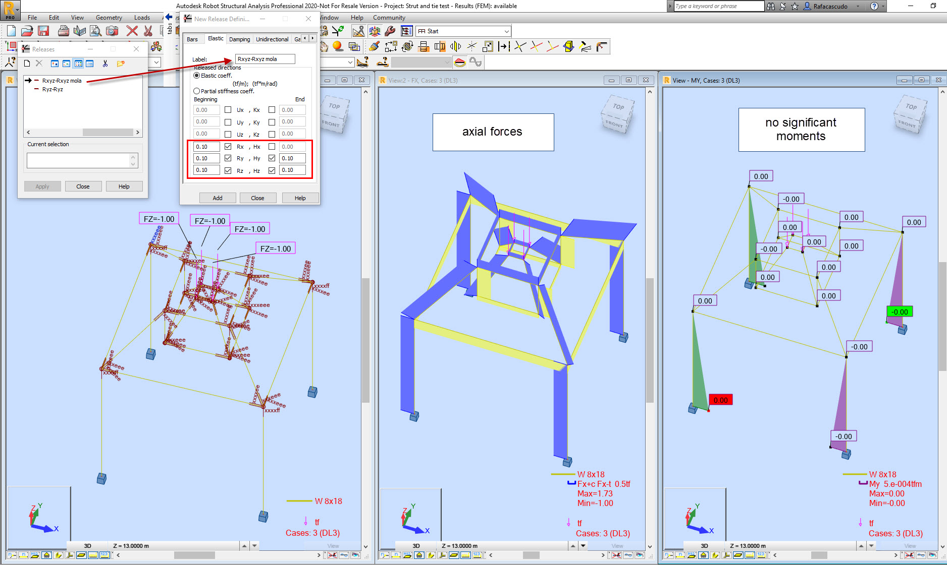 Solved Strut and tie and bar elements Autodesk Community