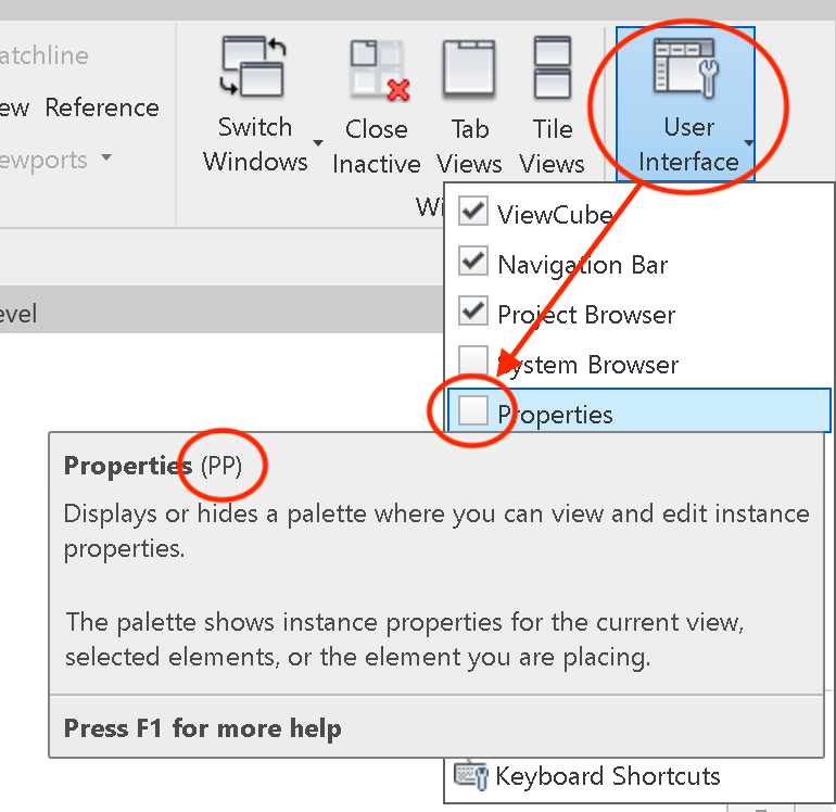 reinitiate revit properties palette disappeared Autodesk Community