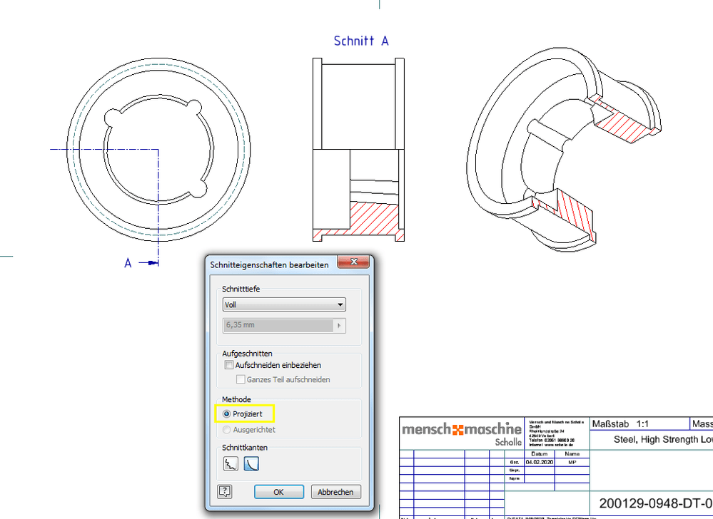 Gelöst Wie in Inventor ein isometrischer