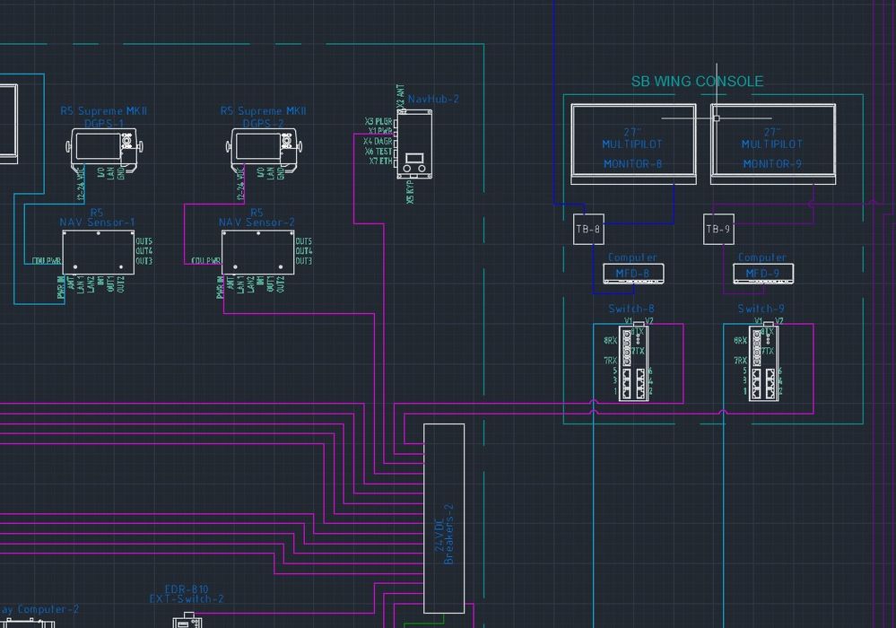 Autocad Electrical for Cabling Diagrams Navigational Systems