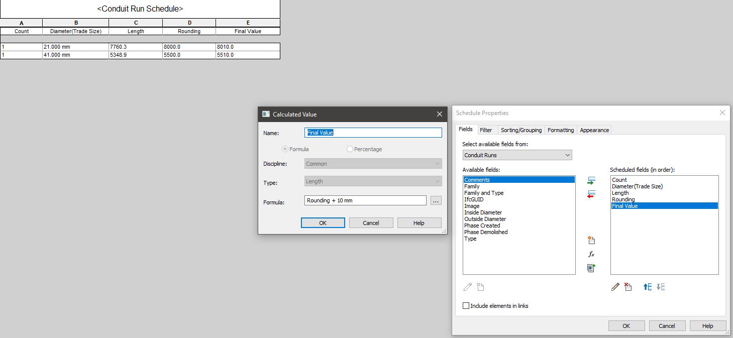 Revit Total Conduit Length Outlet Shop