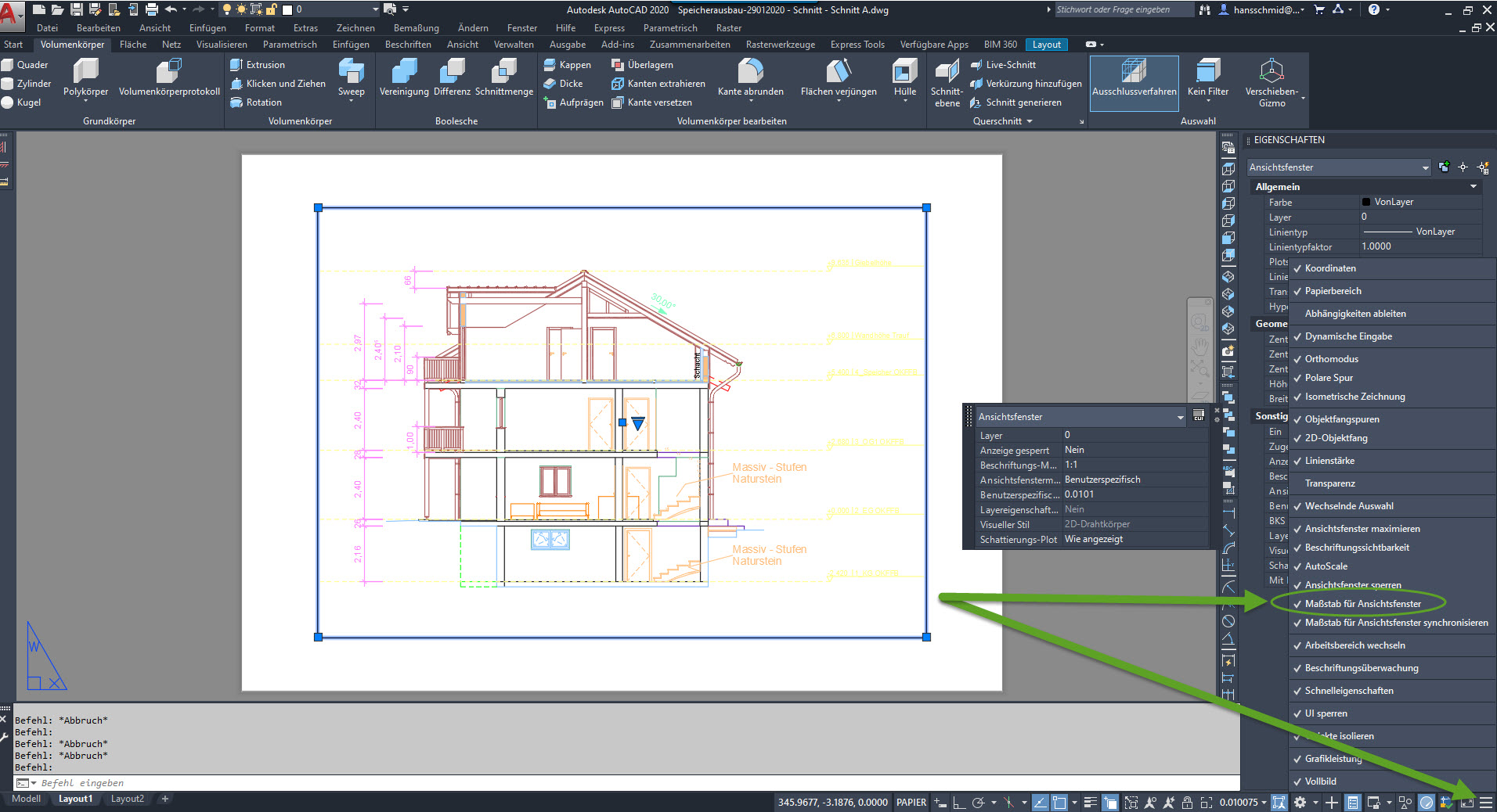Kann in AutoCAD Maßstab nicht mehr ändern Autodesk Community