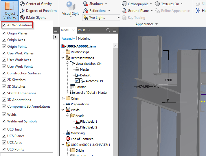 Solved To Assign Design View Representations to 1st Level Parts and