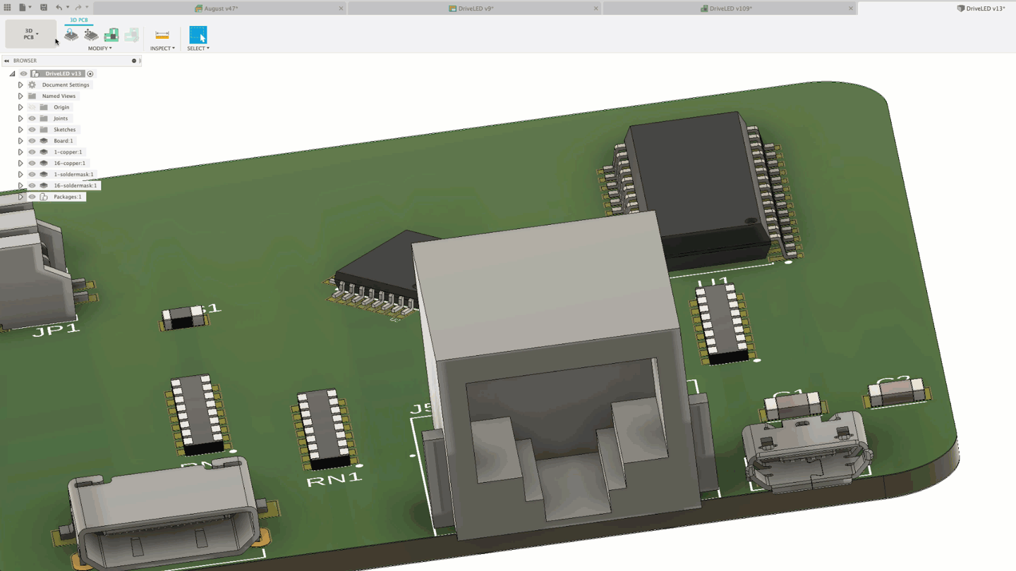 Fusion 360 September 2020 update for electronics