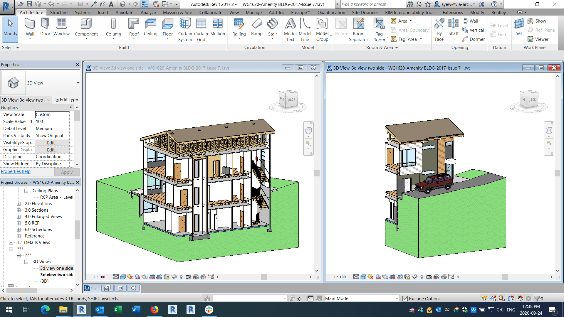 Solved How to Make a 3D section view with two section box cuts