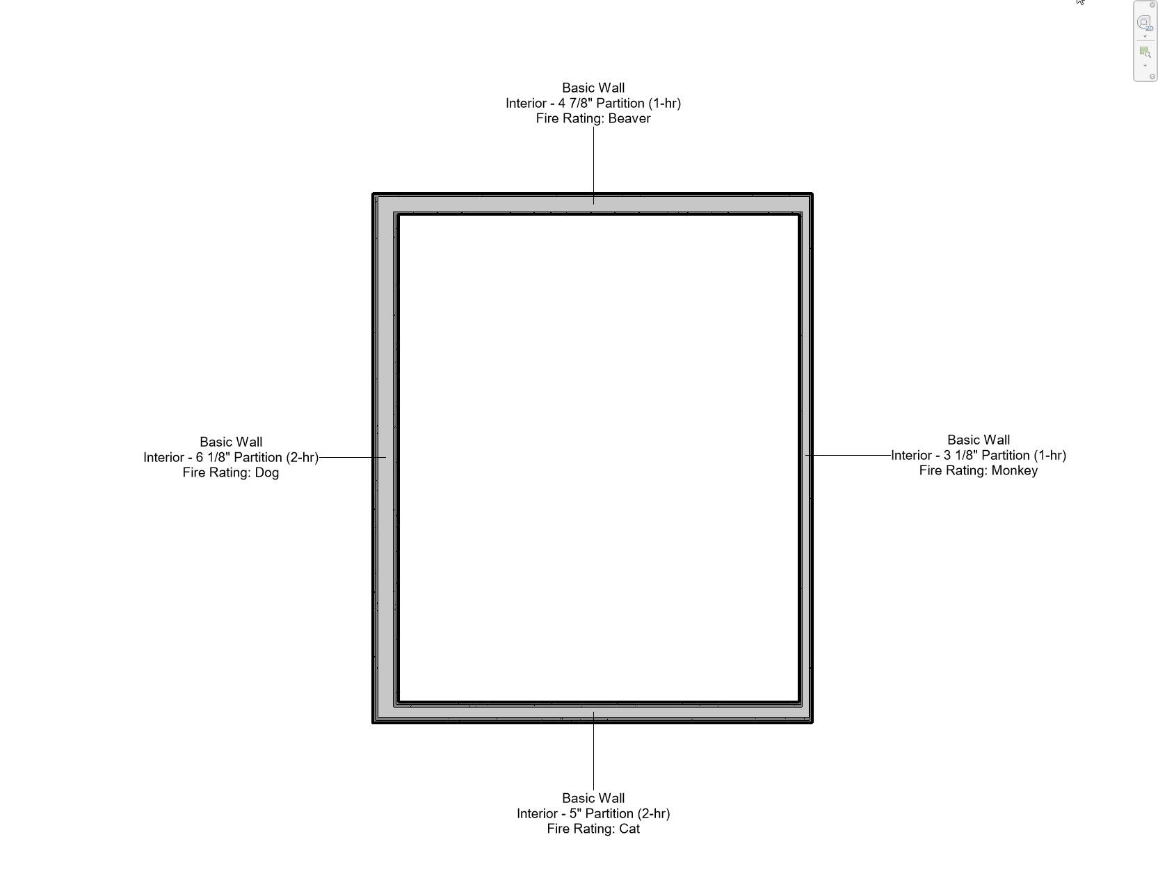 FireRated wall styles won't "join" to any nonFireRated wall styles