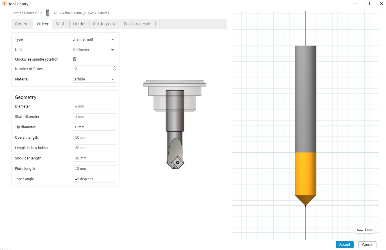 Chamfer Mill why is it invalid for milling? Autodesk Community