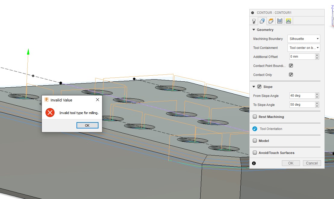 Chamfer Mill why is it invalid for milling? Autodesk Community