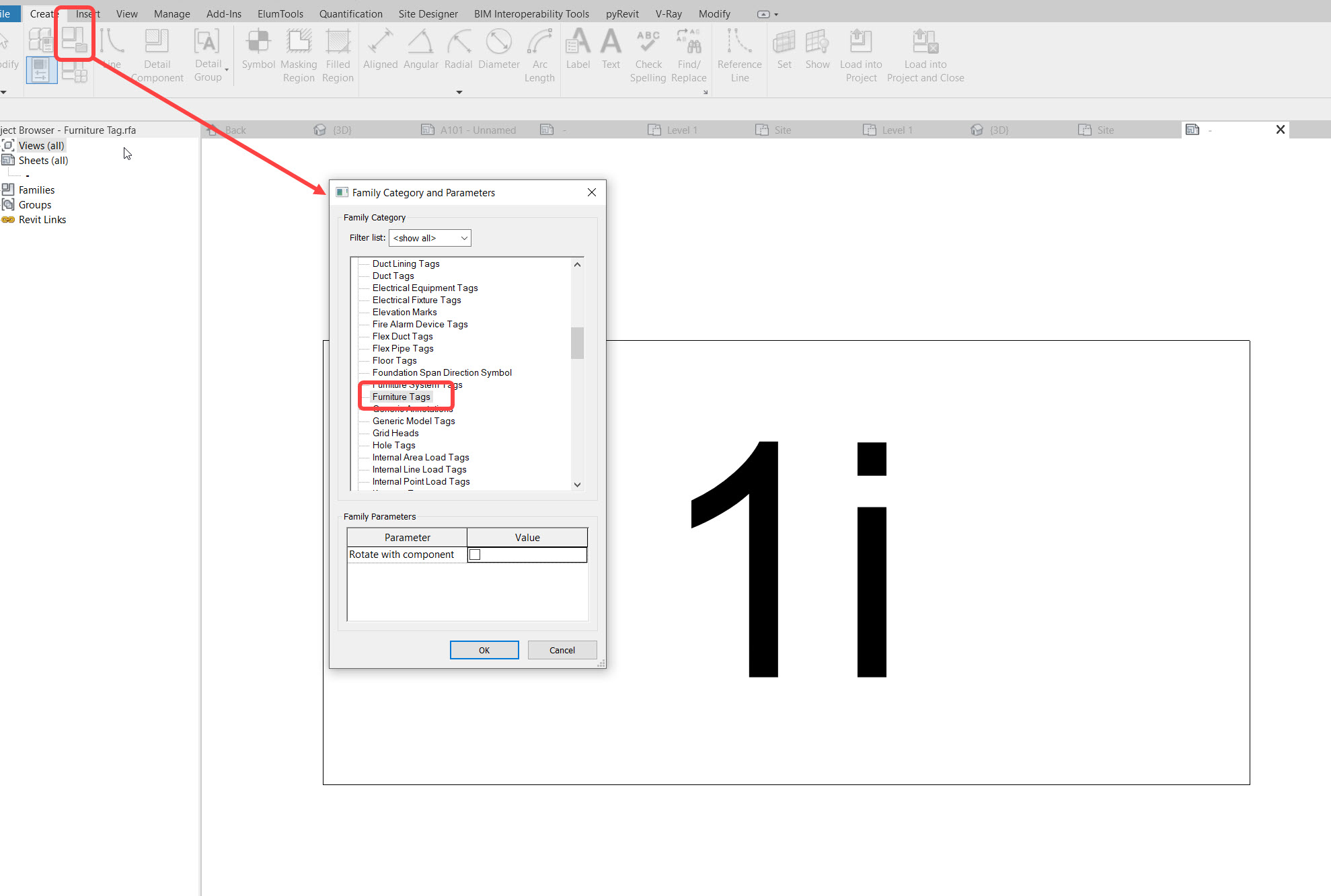 Solved Furniture Tag Autodesk Community