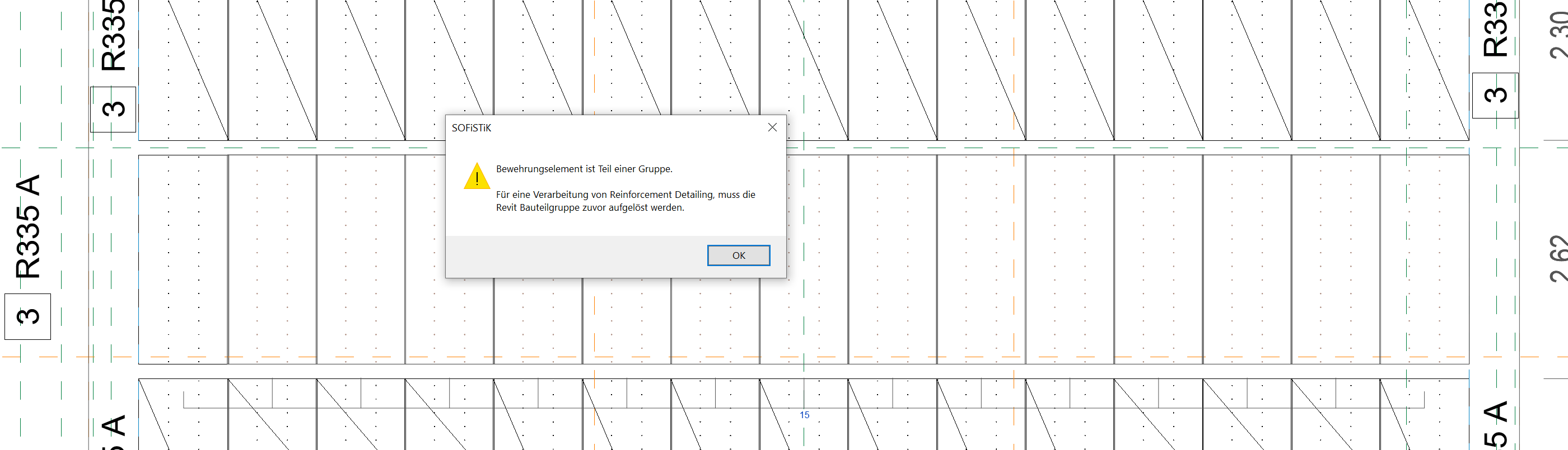 Solved Fabric sheet Reinforcement not forming a group when using