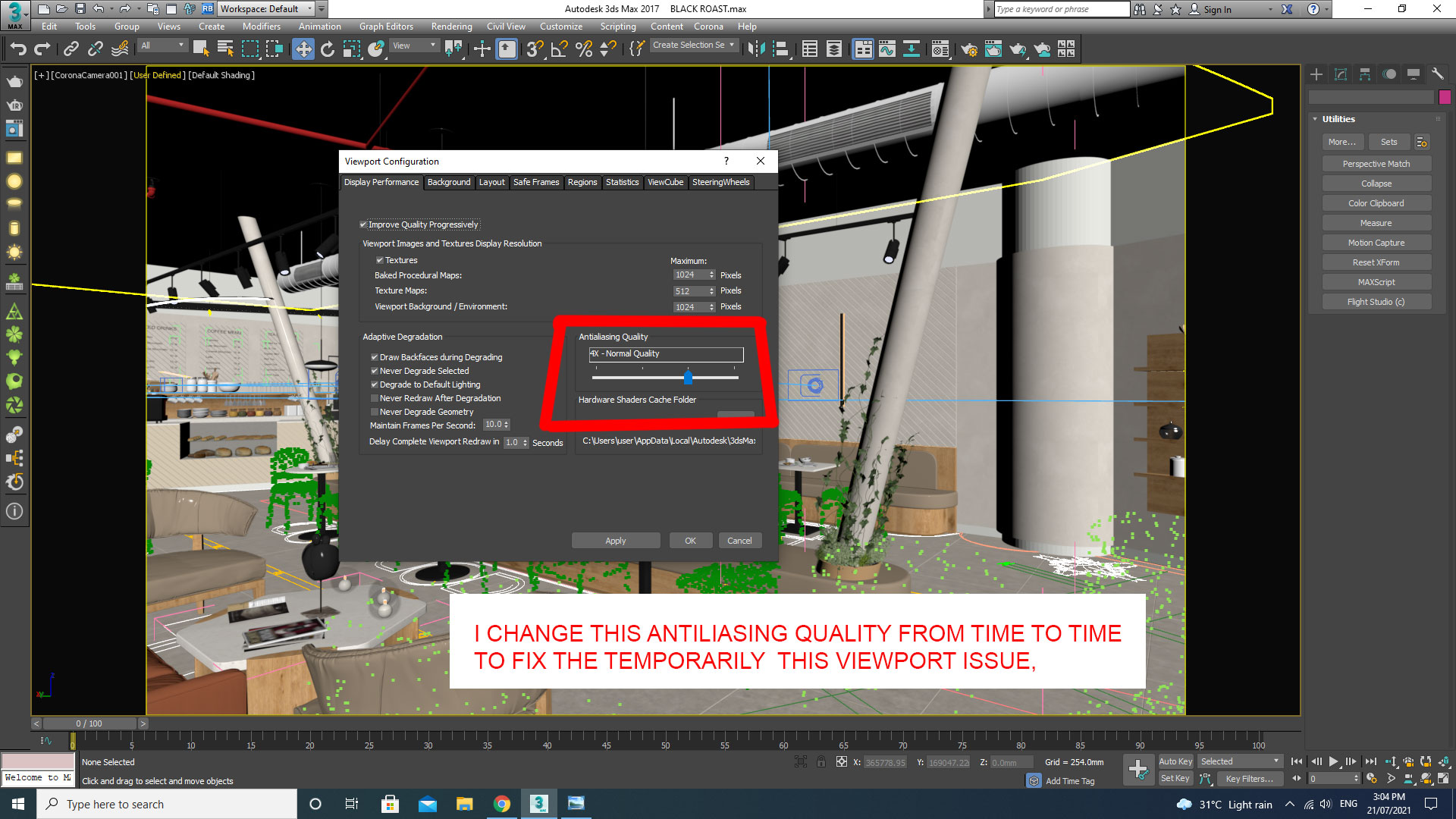 Solved Show shaded mat in viewport button makes objects invisible Autodesk Community