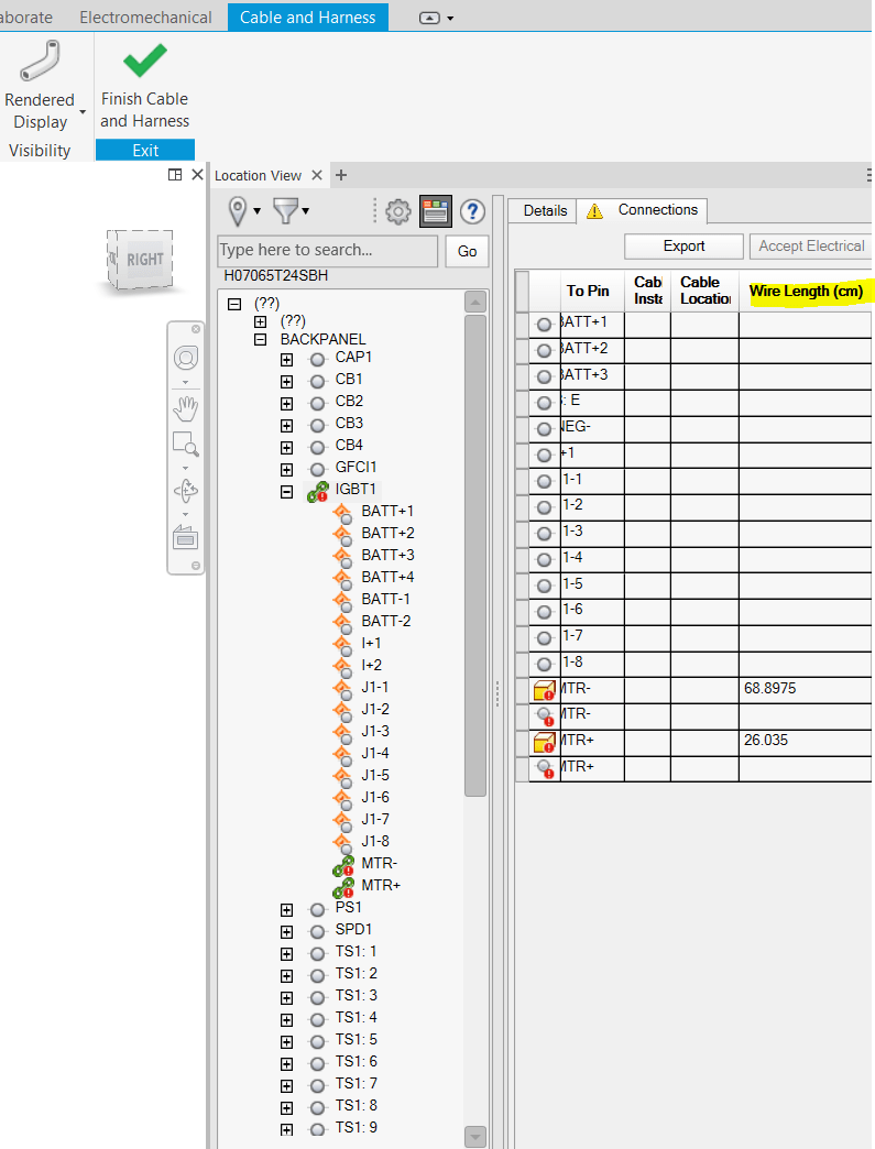 Inventor Cable and Harness units in Connections tab. Autodesk Community