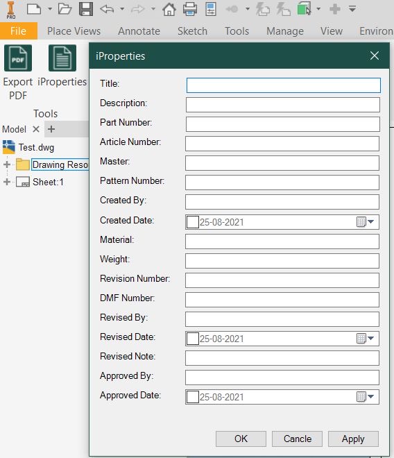 Solved Copy iProperties from model to drawing Autodesk Community