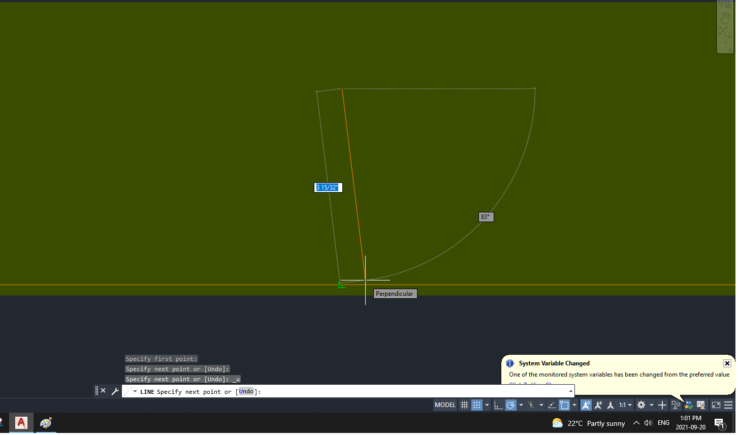 Solved Perpendicular snap not working Autodesk Community