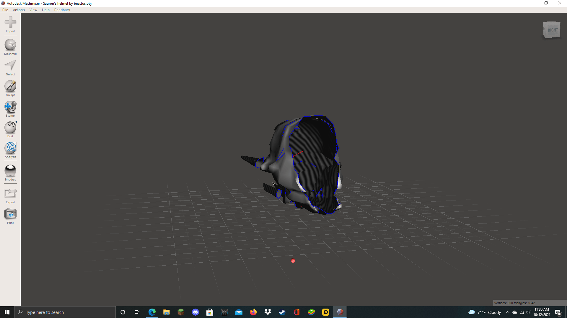 3d Printing Helmet Export from Pepakura not working Autodesk Community