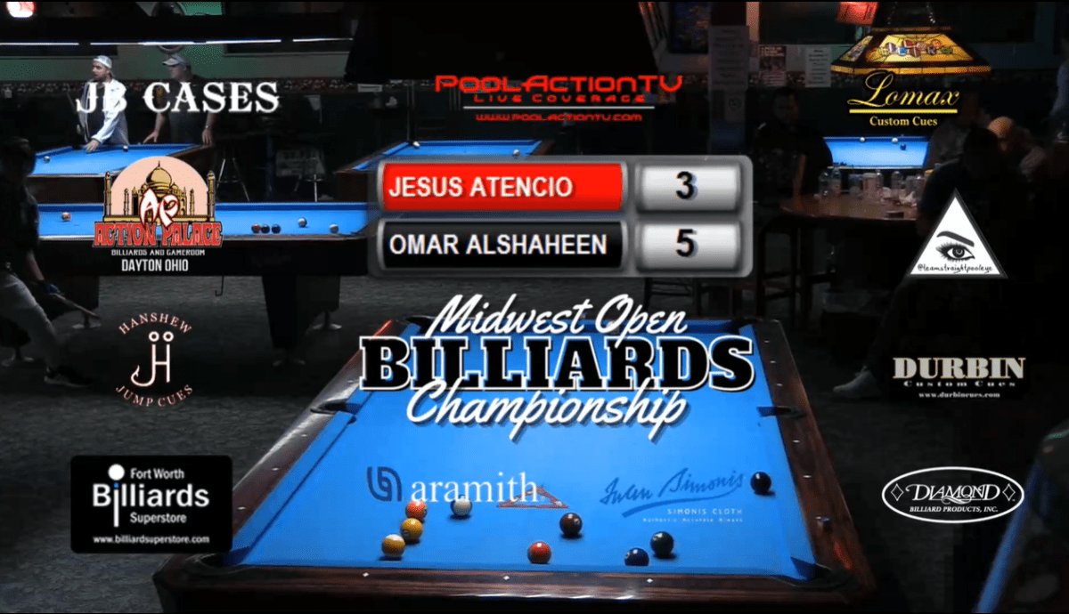 Midwest Open Billiard ChampionshipOne Pocket, Banks & 10 Ball updates