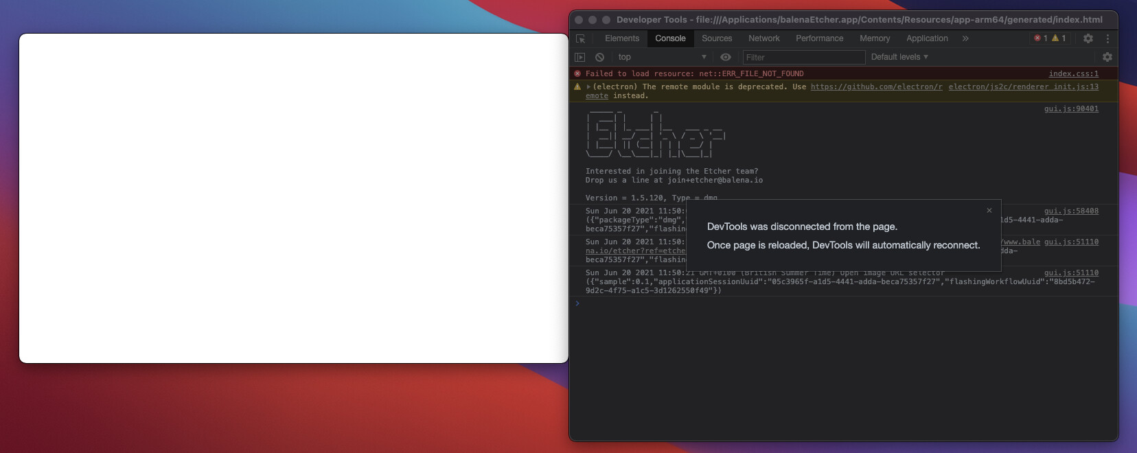 Blank screen on Mac OS 11.2.3 balenaEtcher balenaForums
