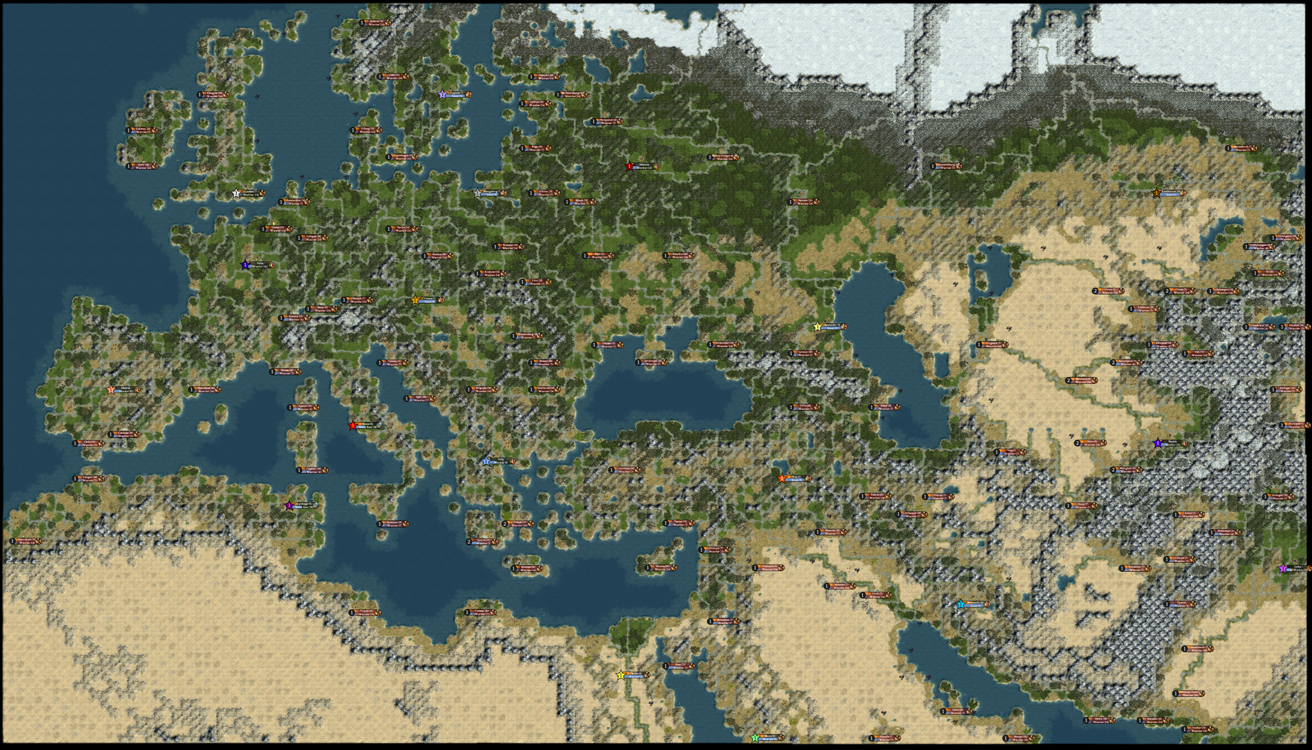 Europe Map - 108 By 89 | Civfanatics Forums