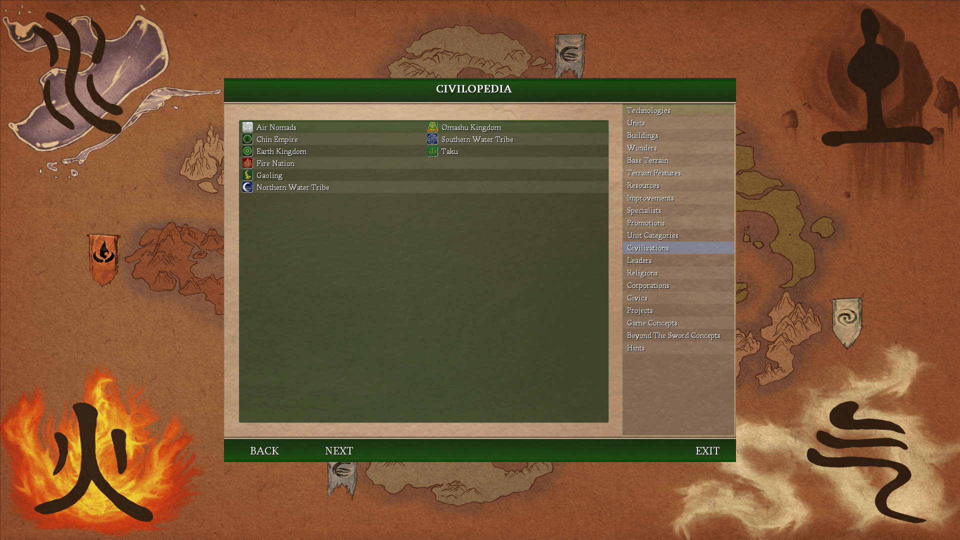 [MOD] Avatar The Last Airbender Mod CivFanatics Forums