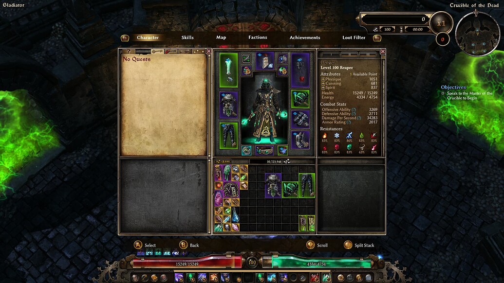 Aether Phantasmal Blades Reaper WIP Classes, Skills and Builds