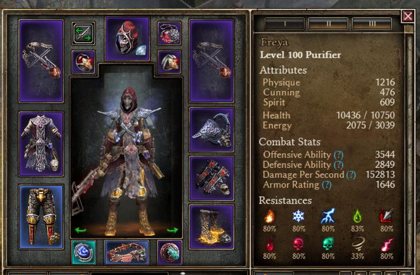[1.1.5.1] Harbinger 2H Ranged Purifier the glass cannon! Classes