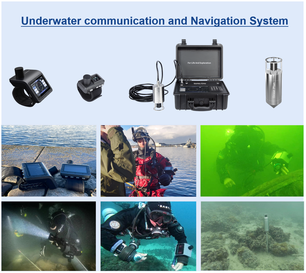 Underwater positioning navigation and underwater communication system
