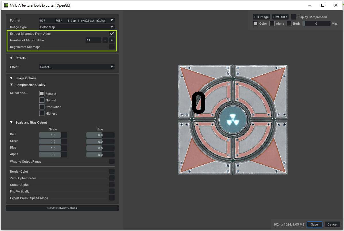 Tutorial Creating and modifying custom mipmaps Texture Tools