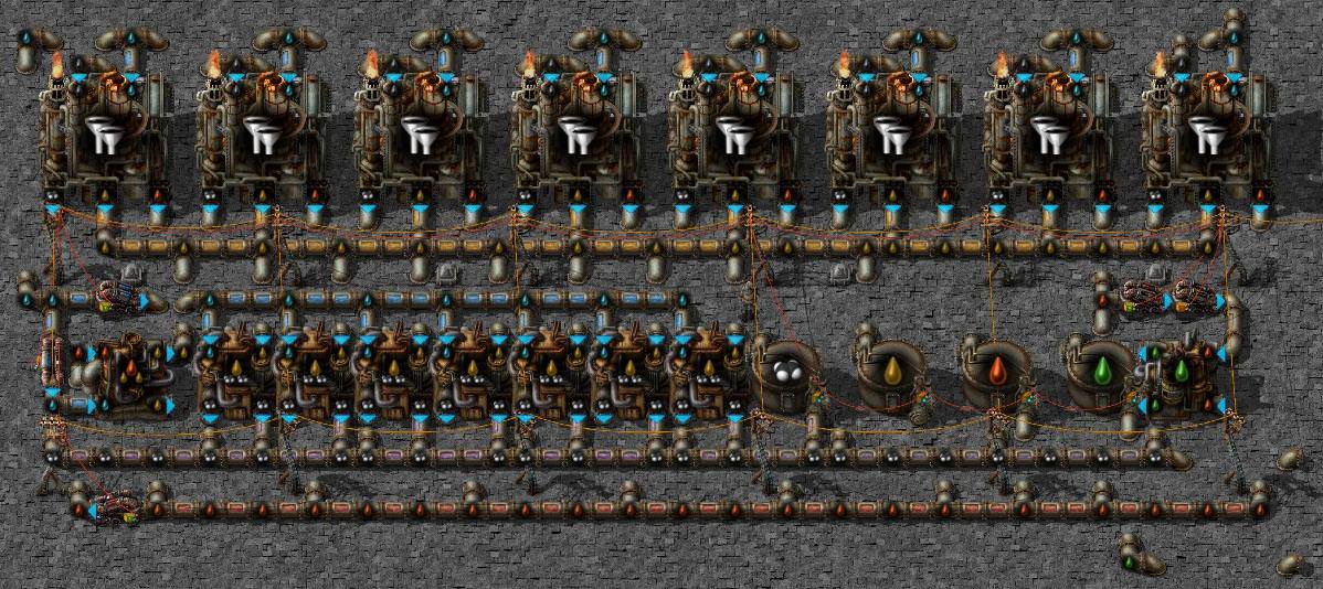 Early/midgame compact refinery Factorio Forums