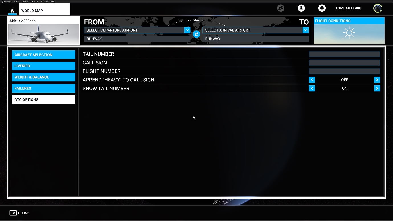 How do I change my name label, i.e. what other pilots see? General