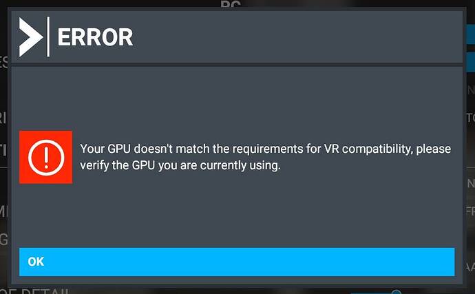Radeon RX 5700XT Virtual Reality (VR) Microsoft Flight Simulator Forums