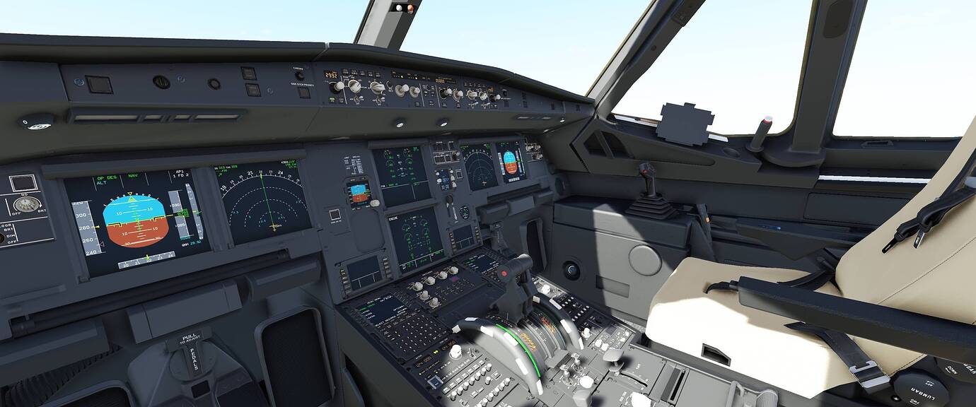 Reworked Black Cockpit Mod for A320 NEO/A32NX FBW and PMPA321 released