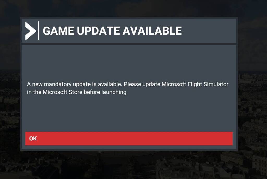 Mandatory Update after updating in MS store General Discussion