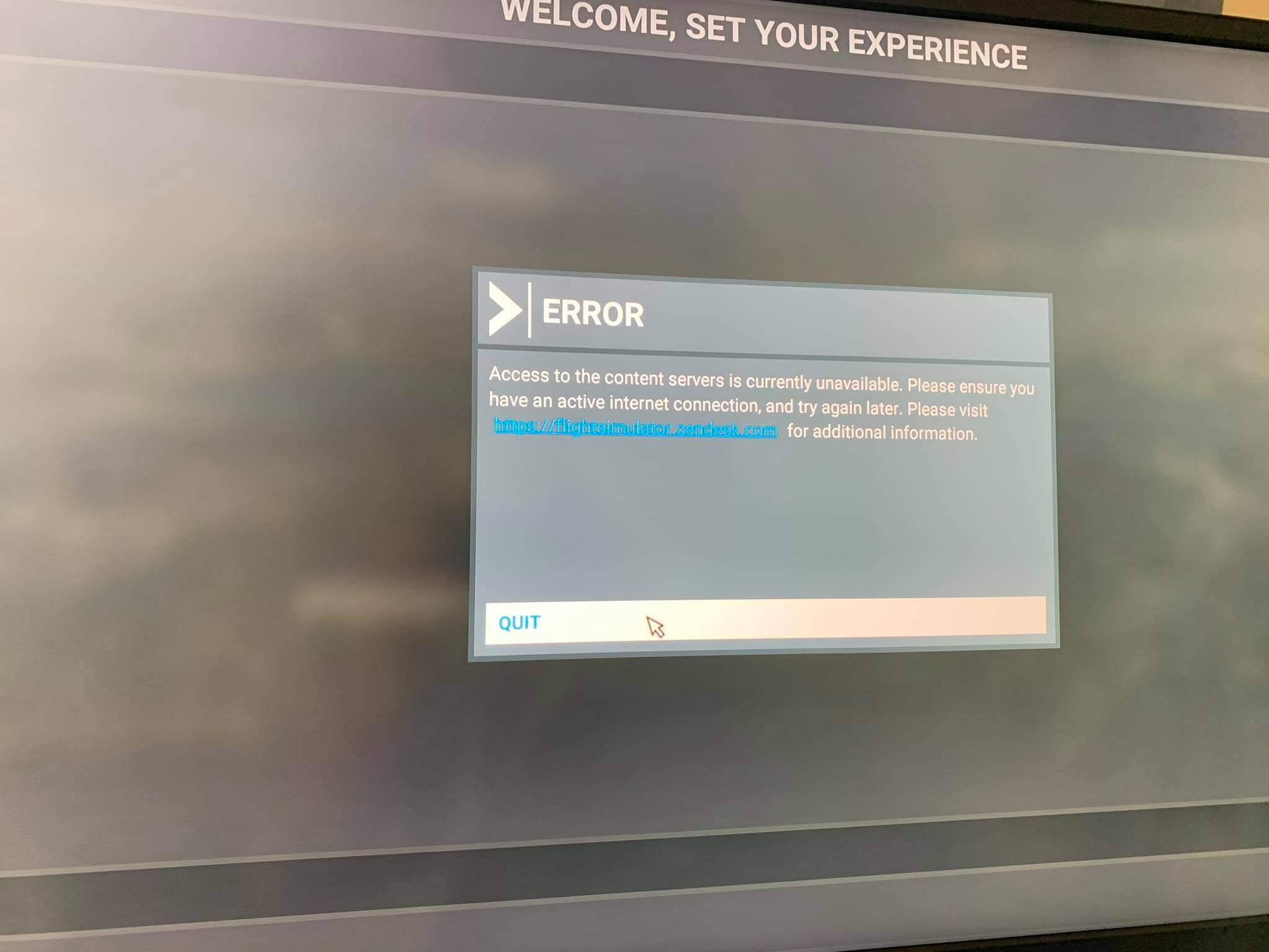 Connection error/Menu warning Online Services & Activities Microsoft Flight Simulator Forums