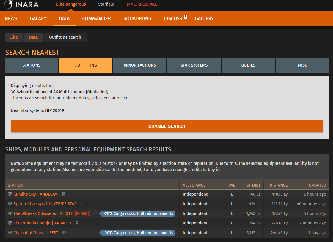 3C Azimuth enhanced AX Multicannon [Gimballed] where? Frontier Forums