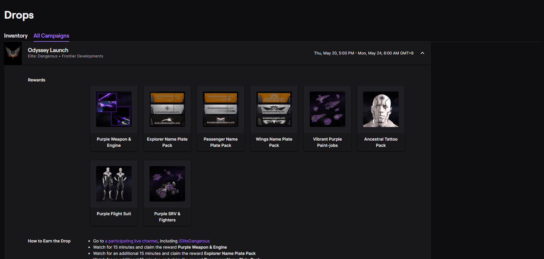 Community Event / Creation Streamers don't have Twitch drops enabled