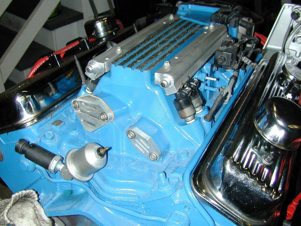 Welded fuel rails on LT12 Modified oil pressure sender 2 port