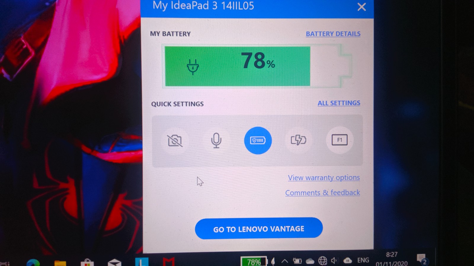 Lenovo vantage icon missingEnglish Community