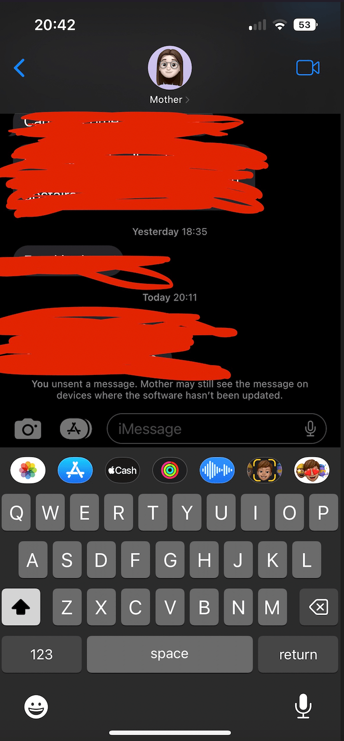 Unsending messages is extremely flawed and buggy MacRumors Forums