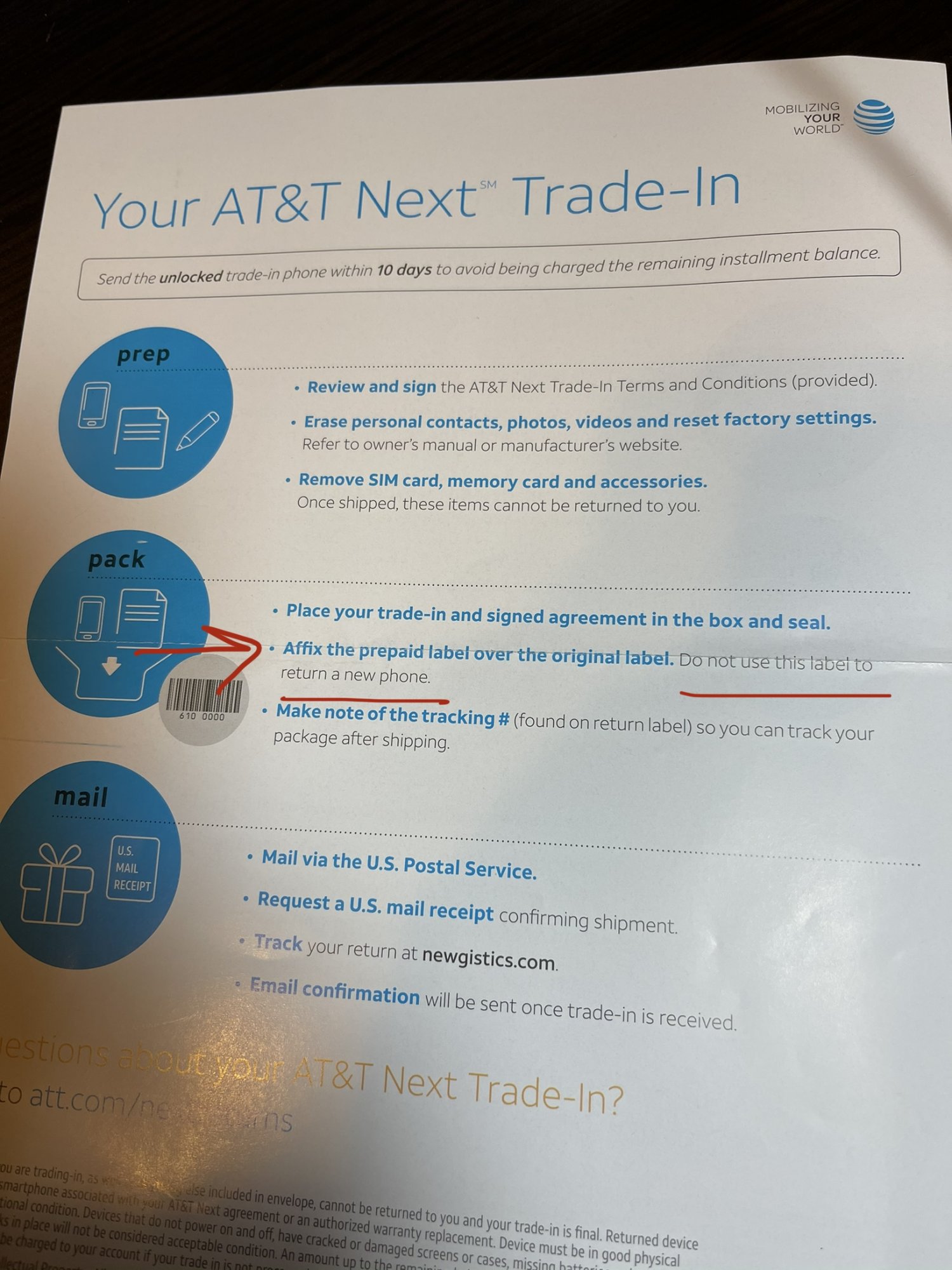 41 att return label