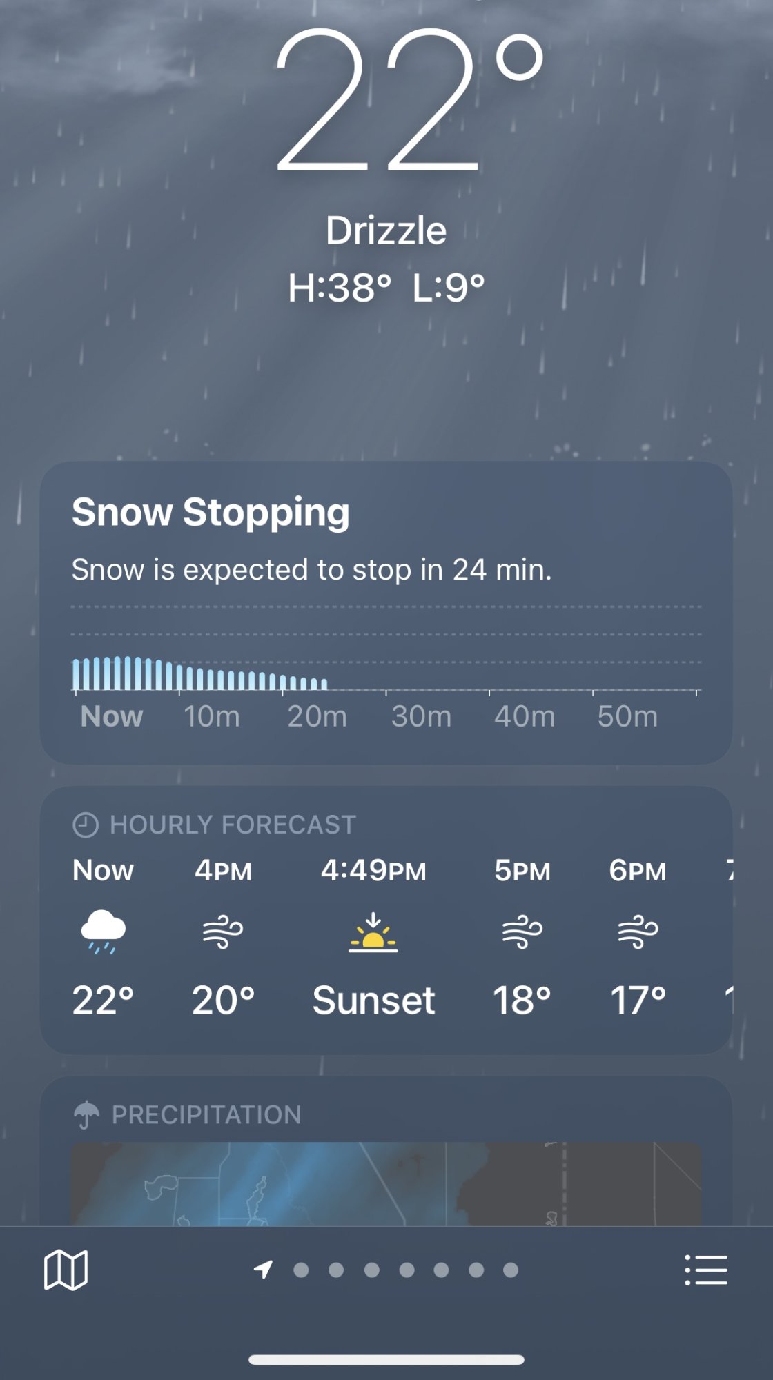 Weather app shows drizzle/rain when it's snowing? MacRumors Forums
