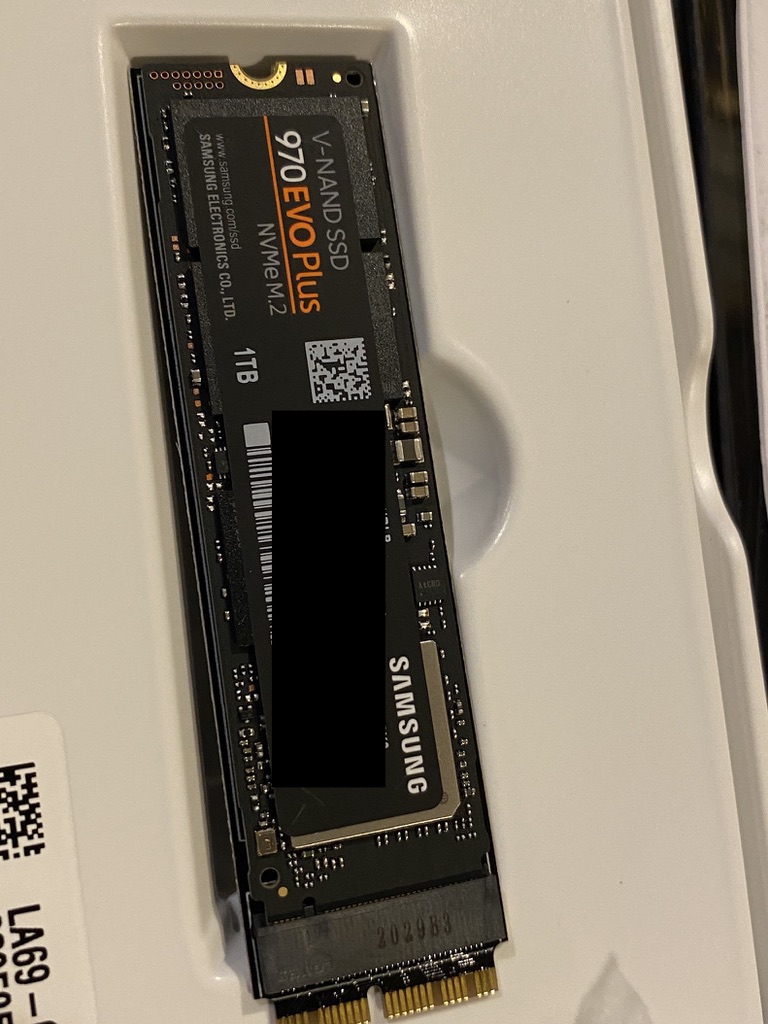 Macbook Air A1466 Manufacturer 2020 upgraded 128GB to 1TB Successfully