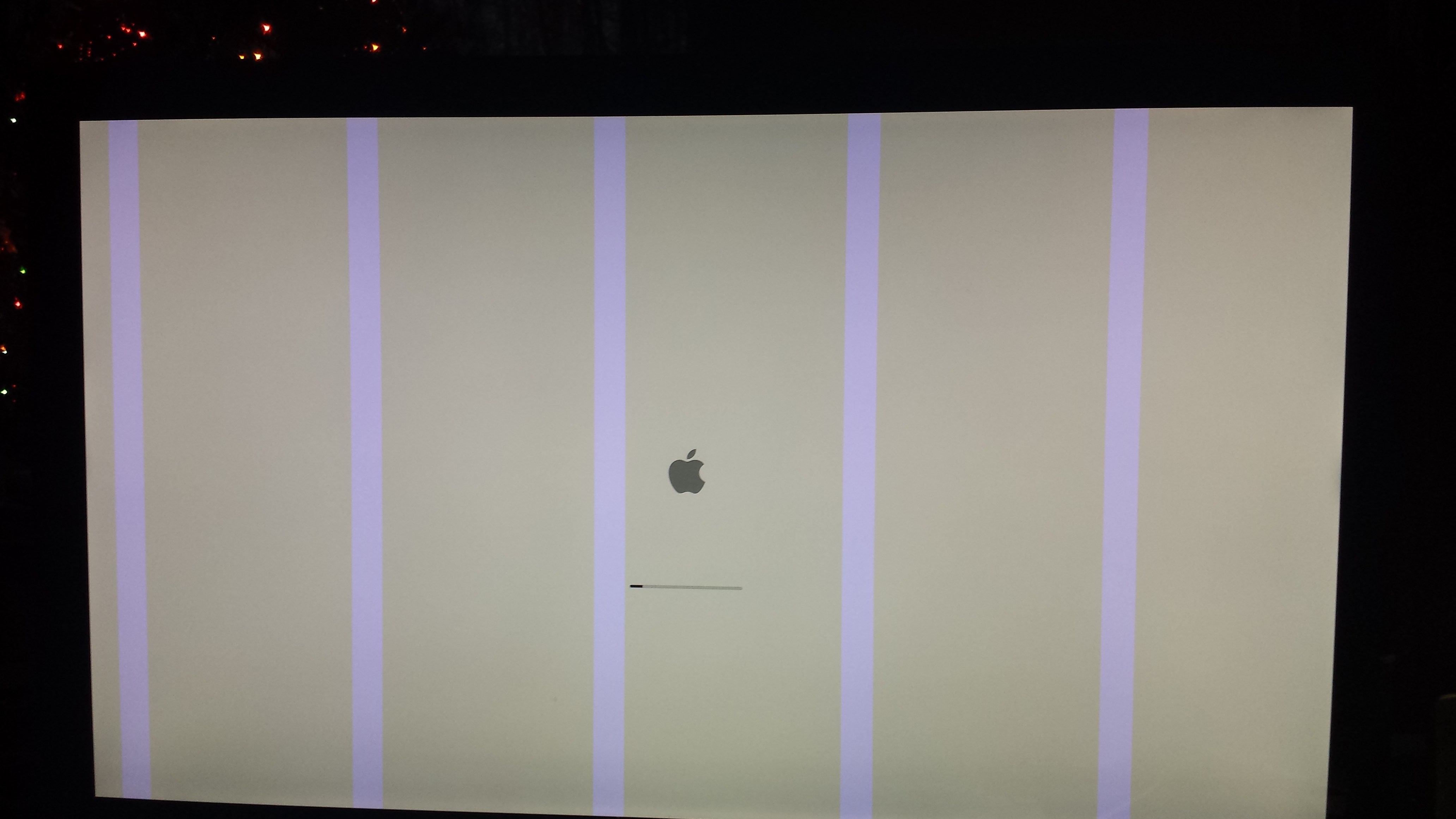 Purple stripes on white screen MacRumors Forums