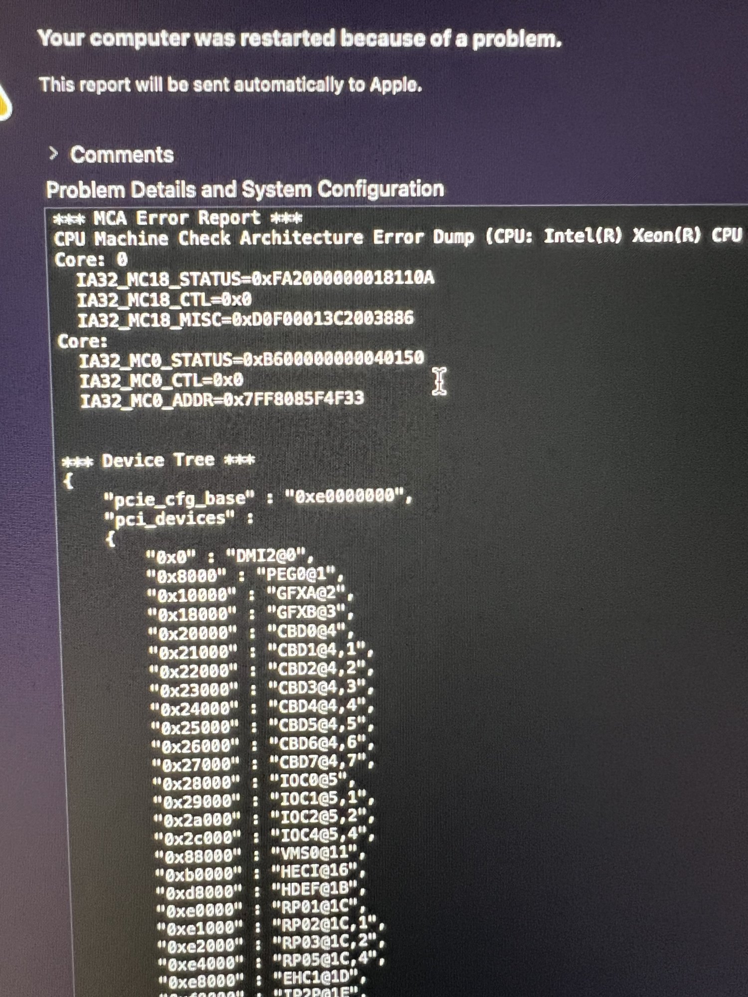 MCA Error E5 2667v2 MacRumors Forums